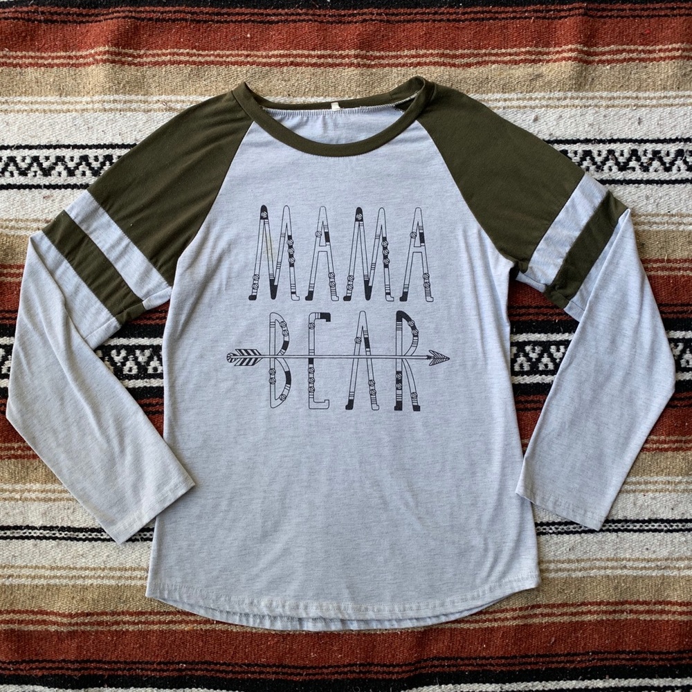 mama bear baseball style t